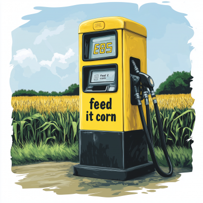 E85 Gas Pump Illustration