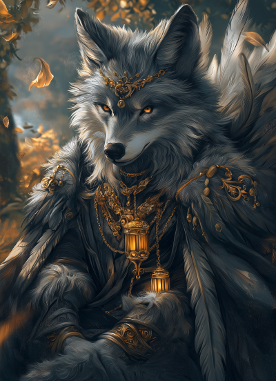 Fantasy Wolf Portrait