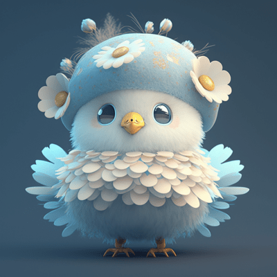 Cute Chicken in Wedding Dress