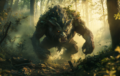 Fantasy Troll Creature in the Forest