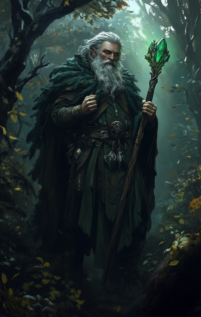 Emerald Enclave Druid Character Art