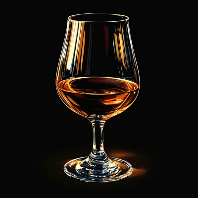 Rum Glass Illustration