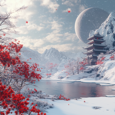 Winter on a Snow Planet