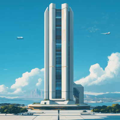 Modern Sci-Fi Building Design