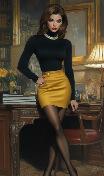 Elegant Lawyer in Office