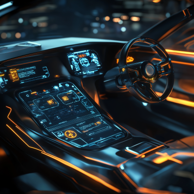 Futuristic Car User Interface