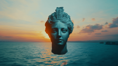 Futuristic Goddess Sculpture