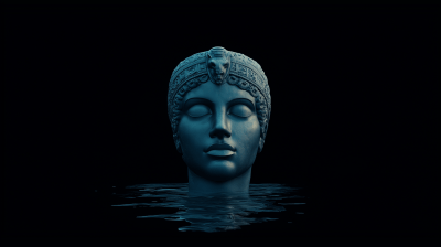 Floating Goddess Sculpture