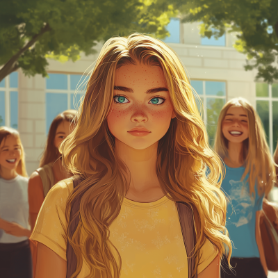 Digital Painterly Illustration Balancing Realism and Stylization