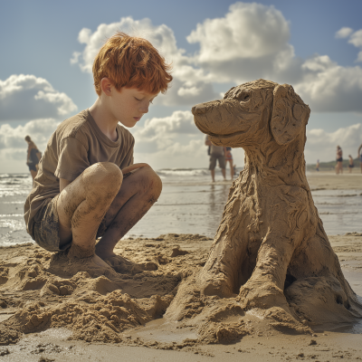 Beach Sandcastle Fun