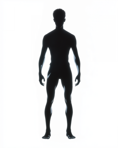 Silhouette of a Male Figure