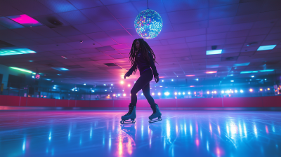 Skating Under Disco Lights