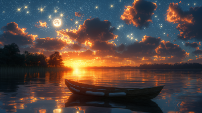 Dreamy Night Landscape