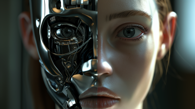 Half-Cyborg Woman