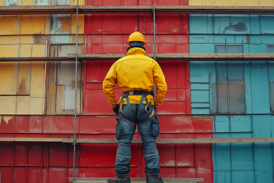 Worker on Construction Site