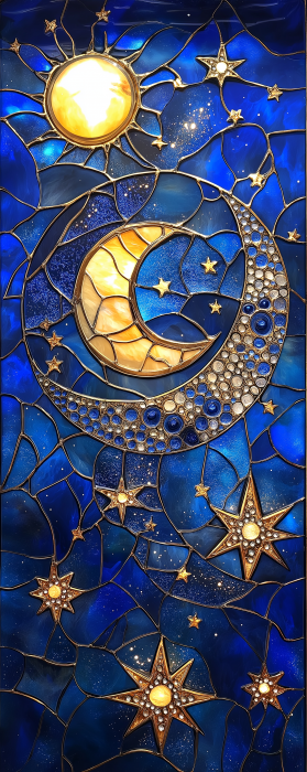 Celestial Stained Glass Print