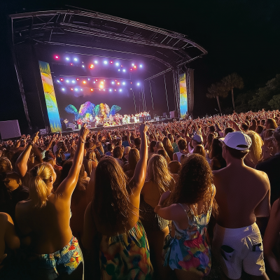 Crowd at Starlake Amphitheater