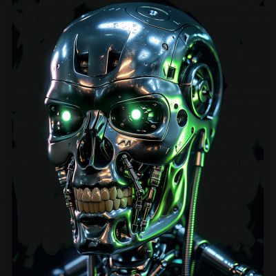 Hyper Realistic Terminator Head