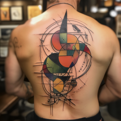 Colorful Abstract Tattoo Design