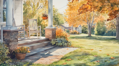 Autumn Porch Serenity