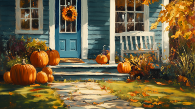 Rustic Cottage in Autumn