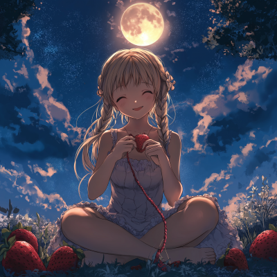 Crocheting under the Moonlight