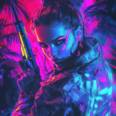 Neon Jungle Warrior