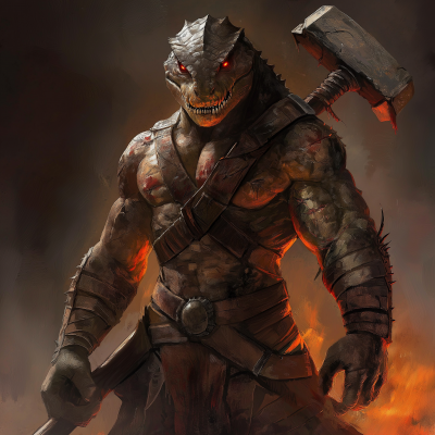 Scorched Barbarian Warrior