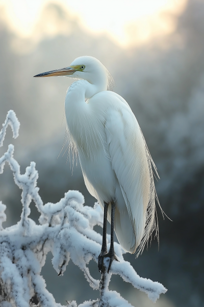 Beautiful Egret in Nature