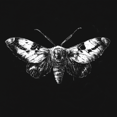 Gothic Death Moth Design