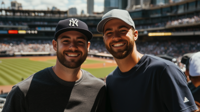 Baseball Fans at Yankee Stadium