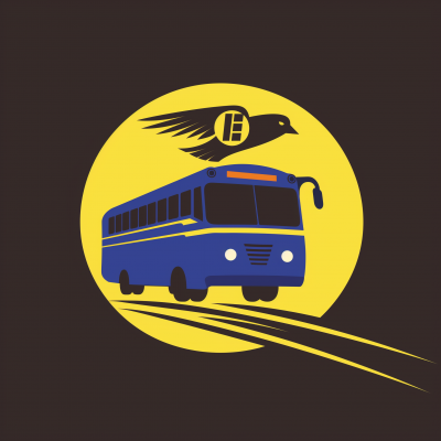 Shuttle Bus Company Logo