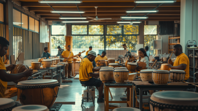 Brazilian Inmates Learning Samba