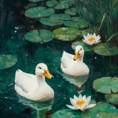 Ducks in a Pond