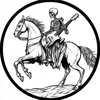 Heavy Metal Skeleton Patch