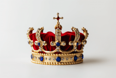 King Crown on White Background