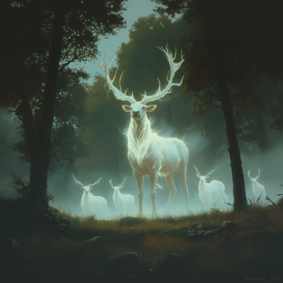 Glowing Elk Spirit