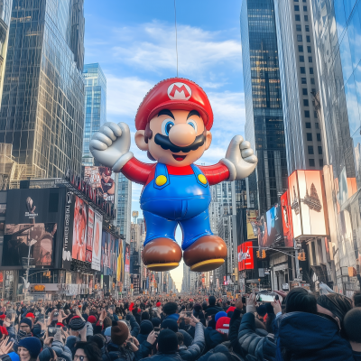 Super Mario Balloon in Times Square