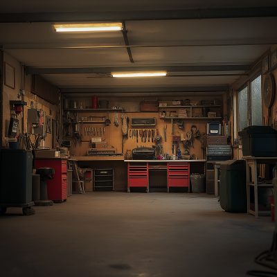 Domestic Garage Interior