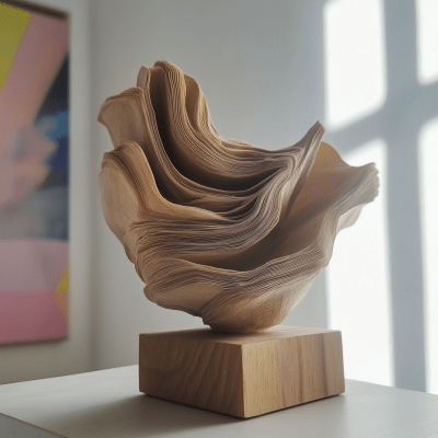 Layered Sculpture in Morning Light