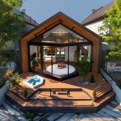 Pentagon Shaped Tiny Home Design