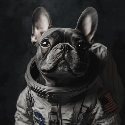 French Bulldog Astronaut