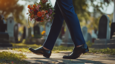 Walking Through the Cemetery