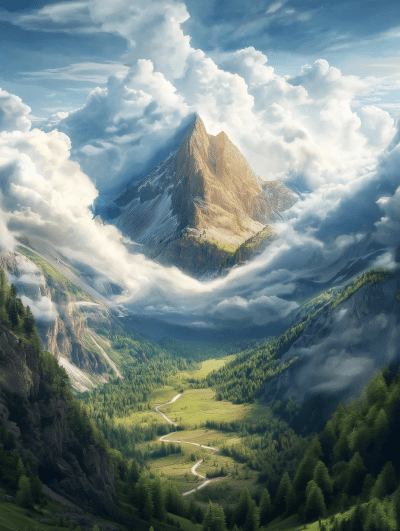 Mountain Peak Serenity