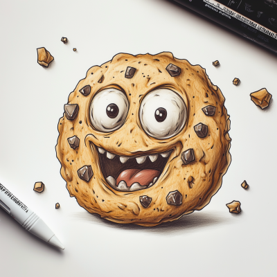 Stoned Cookie Character Illustration