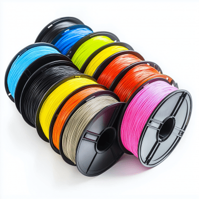 Colorful 3D Printing Filament Spools