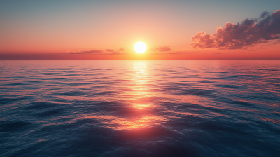 Calm Sunset Seascape