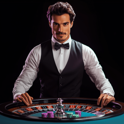 Croupier at Roulette Table