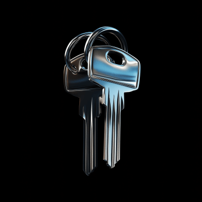 Futuristic Silver Keys