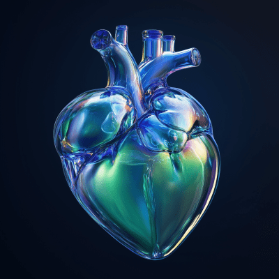 Realistic Human Heart Art